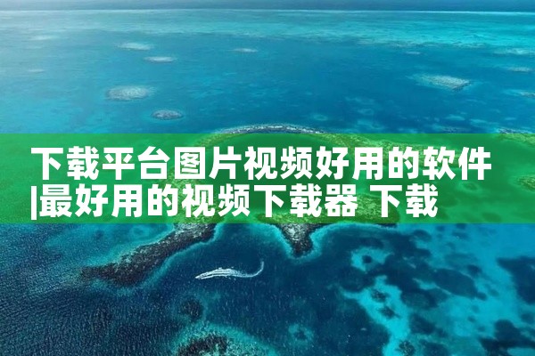 下载平台图片视频好用的软件